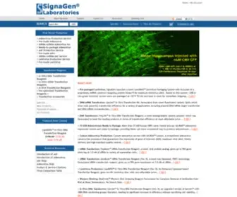 Signagen.com(SignaGen Laboratories) Screenshot