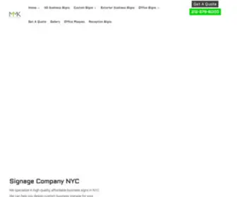 Signageny.com(Custom Business Signs NYC) Screenshot