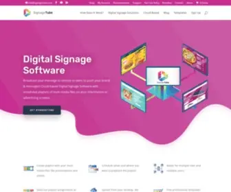 Signagetube.com(Digital Signage in the Cloud) Screenshot
