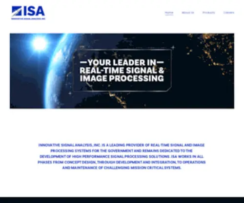 Signal-Analysis.com(Innovative Signal Analysis) Screenshot