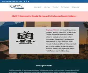Signalbhn.org(Colorado Behavioral Health and Addiction) Screenshot