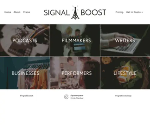 Signalboostdesign.com(Signal Boost) Screenshot