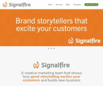Signalfire.us(A creative marketing team) Screenshot