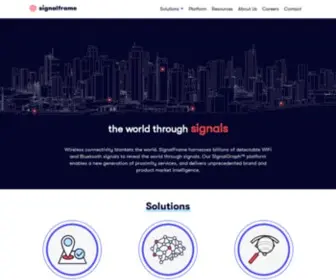 Signalframe.com(Connected Solutions) Screenshot