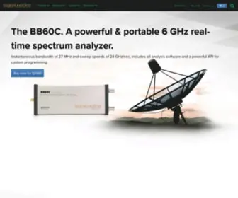 Signalhound.com(USB Spectrum Analyzers by Signal Hound) Screenshot