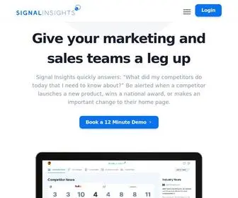 Signalinsights.io(Competitive and Industry Intelligence) Screenshot