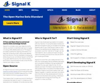 Signalk.org(Signal K) Screenshot