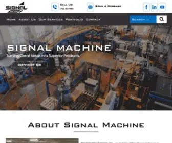 Signalmachine.com(Custom Equipment Design and Manufacturing) Screenshot