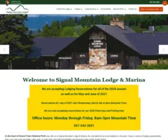 Signalmountainlodge.com(Signal Mountain Lodge) Screenshot