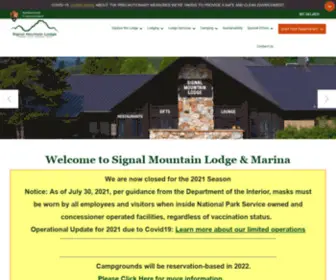 Signalmtnlodge.com(Signal Mountain Lodge and Marina) Screenshot