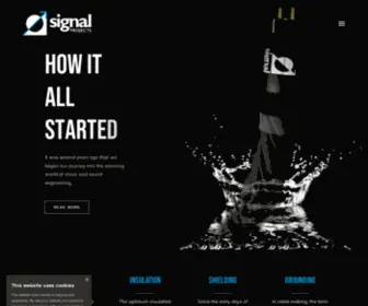 Signalprojects.com(Applied Physics in Audio Connections) Screenshot