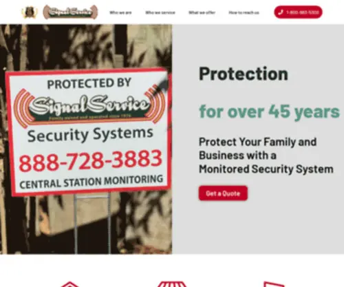 Signalserviceinc.com(Home Security in El Dorado Hills & Jackson CA by Signal Service) Screenshot