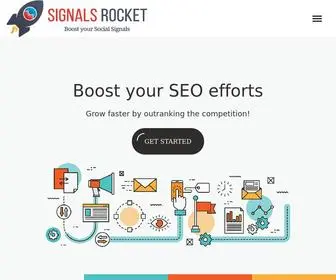 Signalsrocket.com(Buy Real & High Quality Social Signals) Screenshot