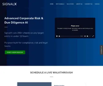 Signalx.ai(Advanced Corporate Risk & Due Diligence AI) Screenshot