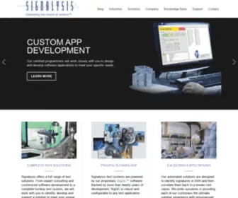Signalysis.com(Delivering the sound of silence) Screenshot