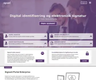Signant.no(Signant) Screenshot