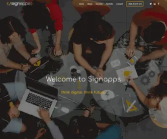 Signapps.si(Think digital) Screenshot