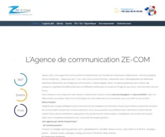 Signatech.fr(ZE-COM Agence de communication 360 à Orléans, Bourges, Reims , Paris) Screenshot