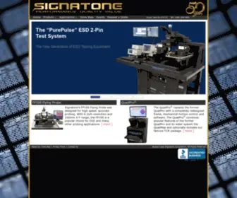 Signatone.com(Probe Station) Screenshot