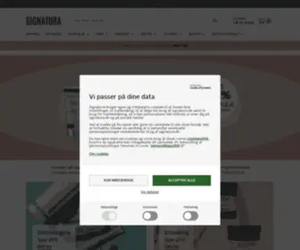 Signatura.dk(Forside) Screenshot