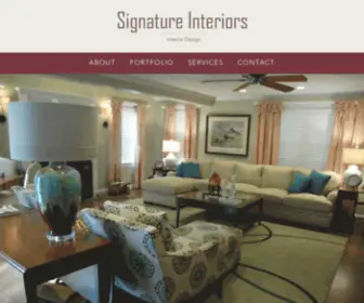 Signature-Interiors.com(Interior Design in the Boston) Screenshot