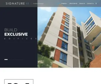 Signature11.com(Signature 11 focuses on construction excellence and) Screenshot