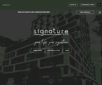 Signature1909.com(Signature 1909 Apartments) Screenshot