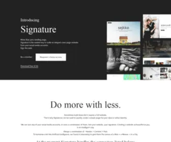 Signature.ai(More than just a landing page) Screenshot