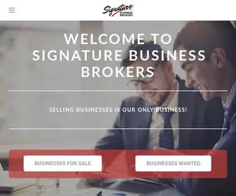 Signaturebusinessbrokers.com(Business Brokerage) Screenshot