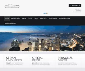 Signaturecarriage.com(Seattle Town Car Limo Service Seattle Airport Transportation) Screenshot