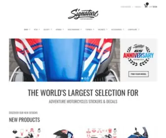 SignatureCD.com(The world's largest selection for Adventure Motorcycles Decal and Stickers) Screenshot