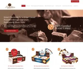 Signaturechocolates.com(Signature Chocolates Fundraising) Screenshot