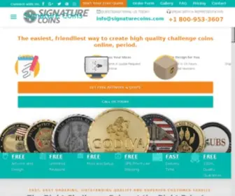 Signaturecoins.com(Custom Challenge Coins by Signature Coins) Screenshot
