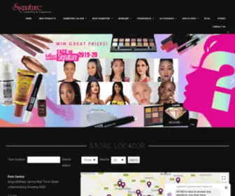 Signaturecosmetics.co.za(Signature Cosmetics & Fragrances) Screenshot
