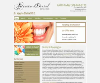 Signaturedentalexperience.com(Bloomington Dentist) Screenshot