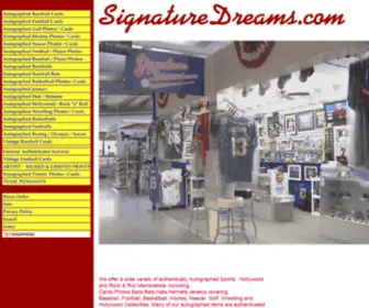 Signaturedreams.com(Autographed Baseball) Screenshot