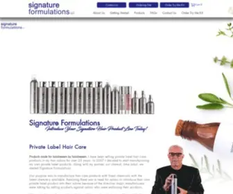 Signatureformulations.com(Signature Formulations) Screenshot