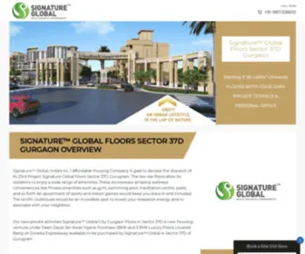 SignatureGlobal-Floors.com(Signature Global Luxury Floors Sector 37D Gurgaon) Screenshot