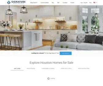 Signaturehouston.com(Houston Real Estate) Screenshot