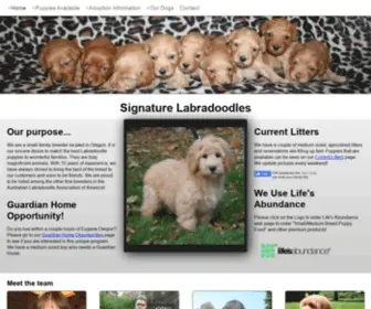 Signaturelabradoodles.com(Signature Labradoodles) Screenshot