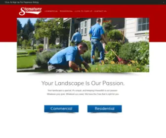 Signaturelandscapecare.com(Signature Landscape Care) Screenshot