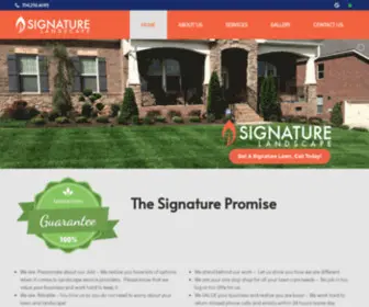 Signaturelandscapesvs.com(Signature Landscape Services) Screenshot