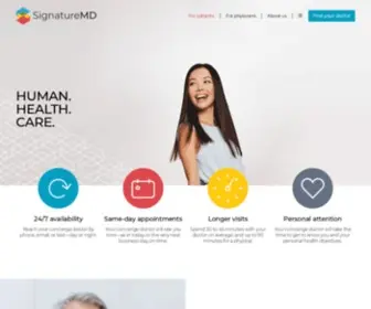 Signaturemd.com(Concierge Medicine) Screenshot