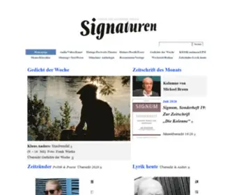 Signaturen-Magazin.de(Signaturen) Screenshot