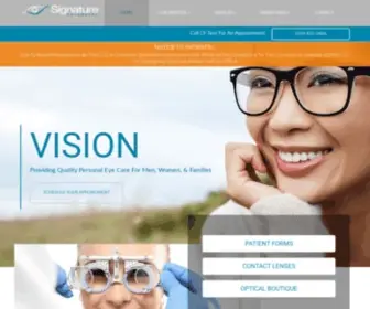 Signatureoptometry.com(Signature Optometry) Screenshot