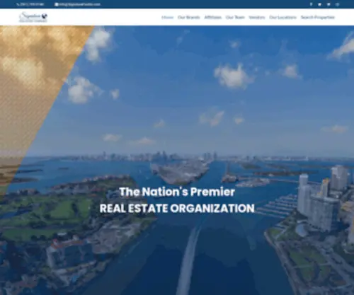 Signaturerealestatecompanies.com(Signature Real Estate Companies) Screenshot
