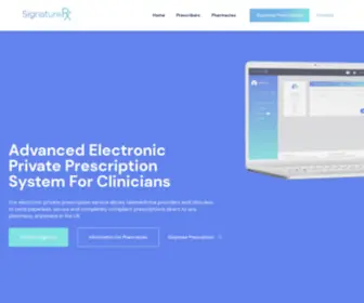 Signaturerx.co.uk(Advanced Electronic Private Prescriptions UK) Screenshot
