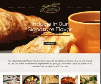 Signaturescoffeebar.com(The Best Coffee Shop in Hudsonville) Screenshot