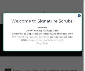 Signaturescrubs.co.za(Signature Scrubs) Screenshot