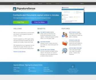 Signaturesense.com(Signaturesense) Screenshot
